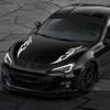 2pcs Modern Fire Flame Stripe Car Hood Sticker Universal Decals for Auto Vehicle Bumper Bonnet Vinyl DIY Decoration Accessories