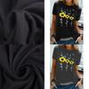 Comoda T-shirt da Donna Basic con Stampa Floreale di Margherita Materiale Morbido Ideale Per Uscite Estive