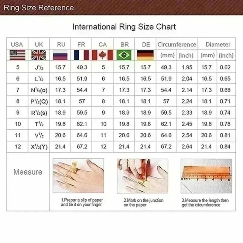 Attractive Gold Color Inlaid with White Red Stone Round Rings Set Gorgeous Party Engagement Wedding Rings for Women Jewelry