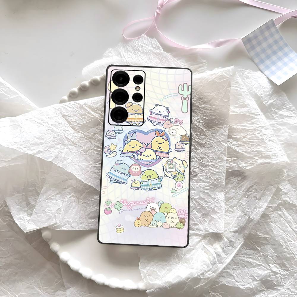 Anime S-Sumikko G-Gurashi Phone Case For Samsung S 24 fe 25 Ultra plus 20 lite 21 30 22 23 24 22 Ultra 5G Fundas