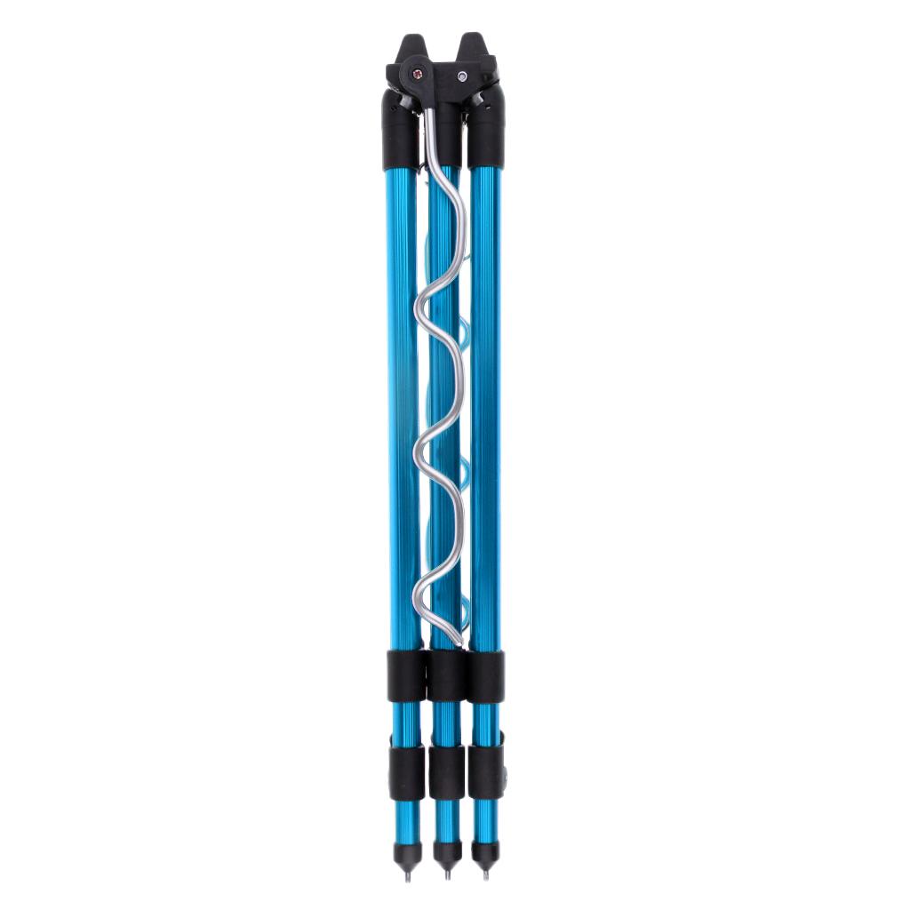 1 Fishing Rod Tripod with 3 Legs And Sections, Section Holder -