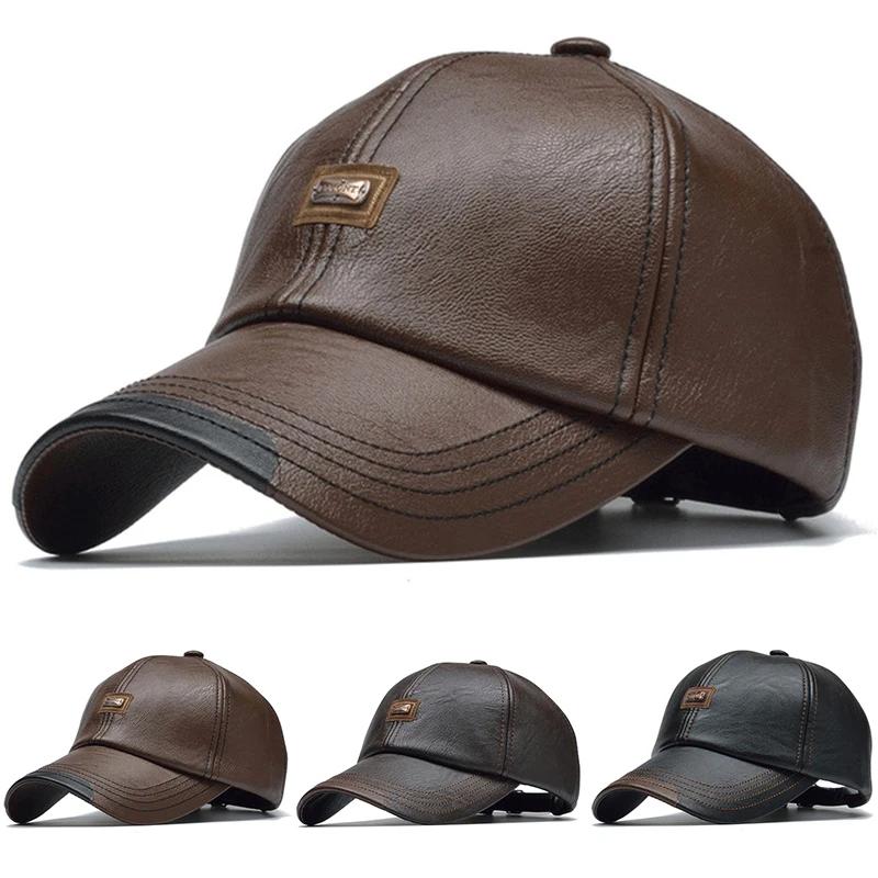 Unisex JAMONT Label Leather Baseball Caps Spring Autumn Outdoor Adjustable Casual Hats Dad Hat Sunscreen Hat