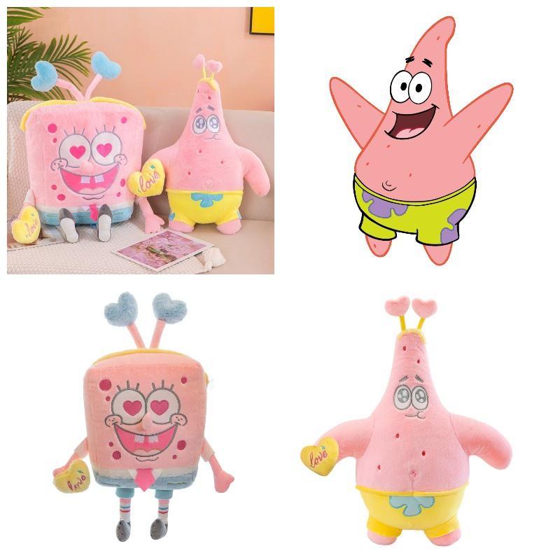 Spongebob And Patrick Plush Dolls For Kids Soft And Cuddly Sleeping Pillows