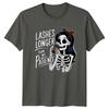 Lashes Longer Than My Patience Skeleton TShirt Funny Sarcastic