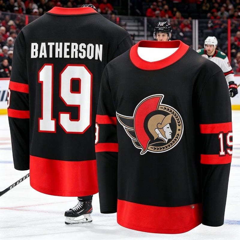 Men's New Ice Hockey Training Suit - Fan Edition 3D Printed Pattern Moisture-Wicking Black Long-Sleeved T-Shirt Kids