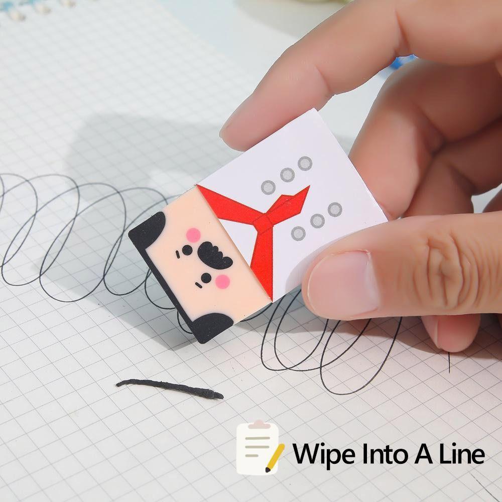 Cute Cartoon Pencil Eraser Bald Man Rubber Eraser Cute Bald Man Eraser Students Gift