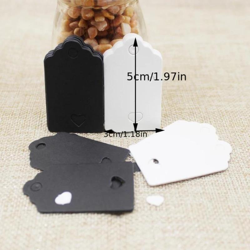 100Pcs Kraft Paper Tags Handmade with Love Hang Tags Garment Tags for Candy/Gift/Cookies Display Packing Label Card