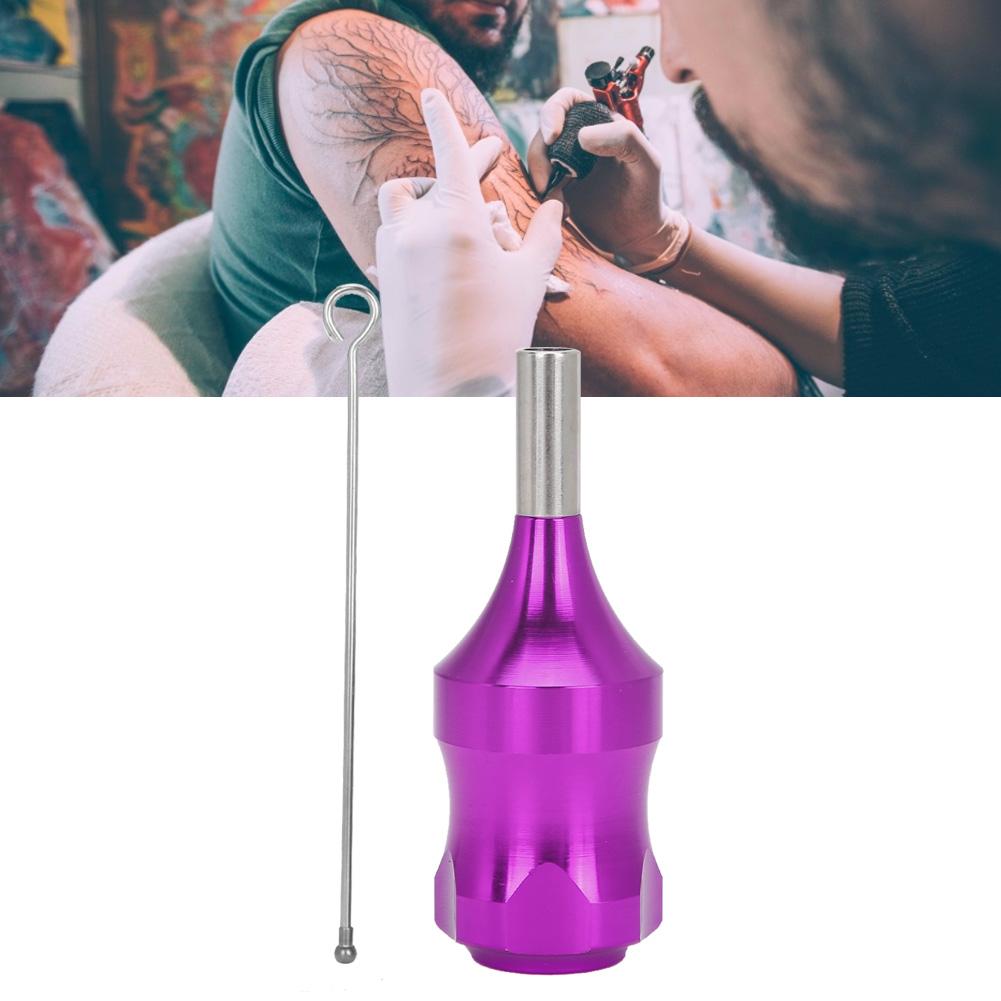 28mm Tattoo Machine Grip Aluminum Alloy Cartridge Needles Tattoo Grip Tattoo SuppliesPurple