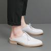Modne Nowości Męskie Sznurowane Półkapcie Buty do Jazdy Męskie Casualowe Mule Mokasyny Oddychające Loafersy Zapatos Hombre