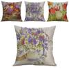 Vintage Flower Cotton Linen Cushion Cover Soft Decorative Pillow Case For Home Comfort