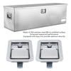 2 Pcs Toolbox Handle Latch Stainless Steel Waterproofing with Key Trailer Paddle Door Latch for Motorhome 140 X 108mm