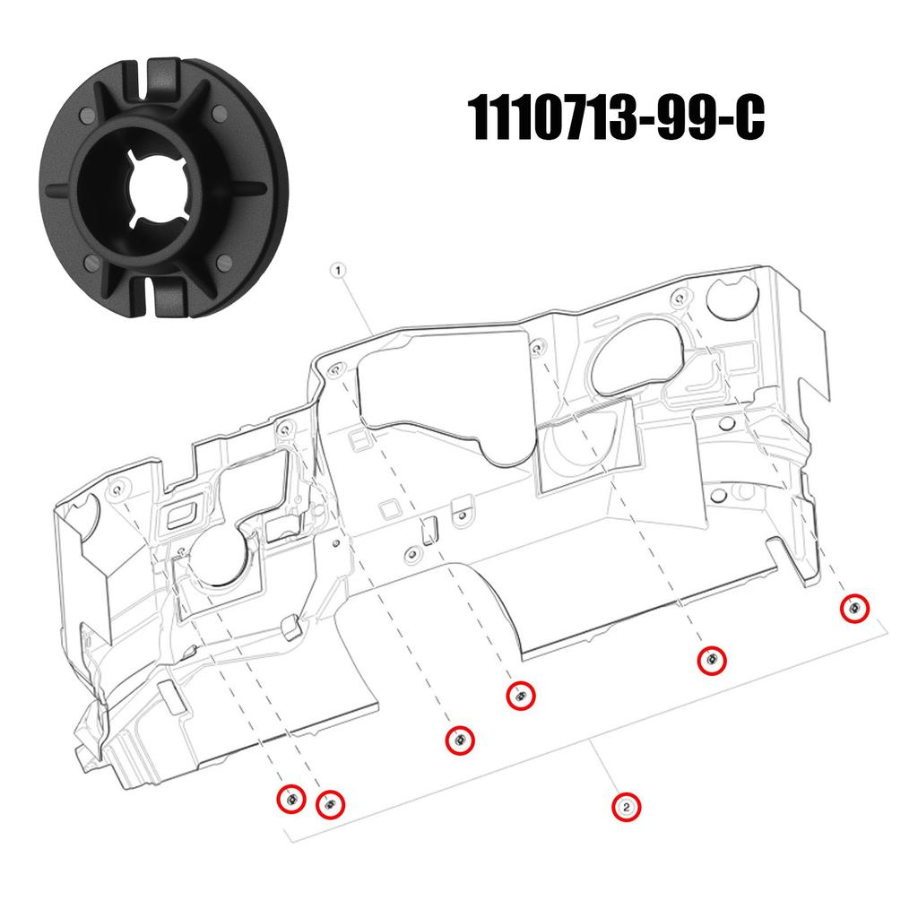 111071399C for Tesla Model 3 Wheel Apron Retainer Nut Interior Sound Insulation Push Nut Engine Cover Nut