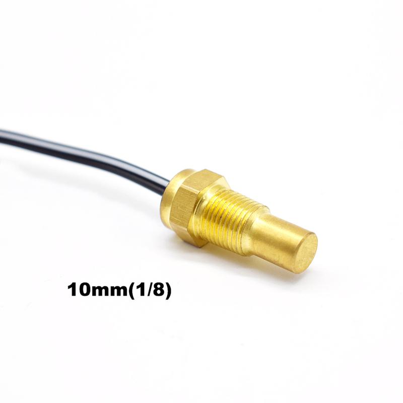 Universal 12V/24V Water Temperature Temp Sensor Sender 50K Head Plug 10mm 1/8 For Car Or Truck Gauge Electric Meter Unit