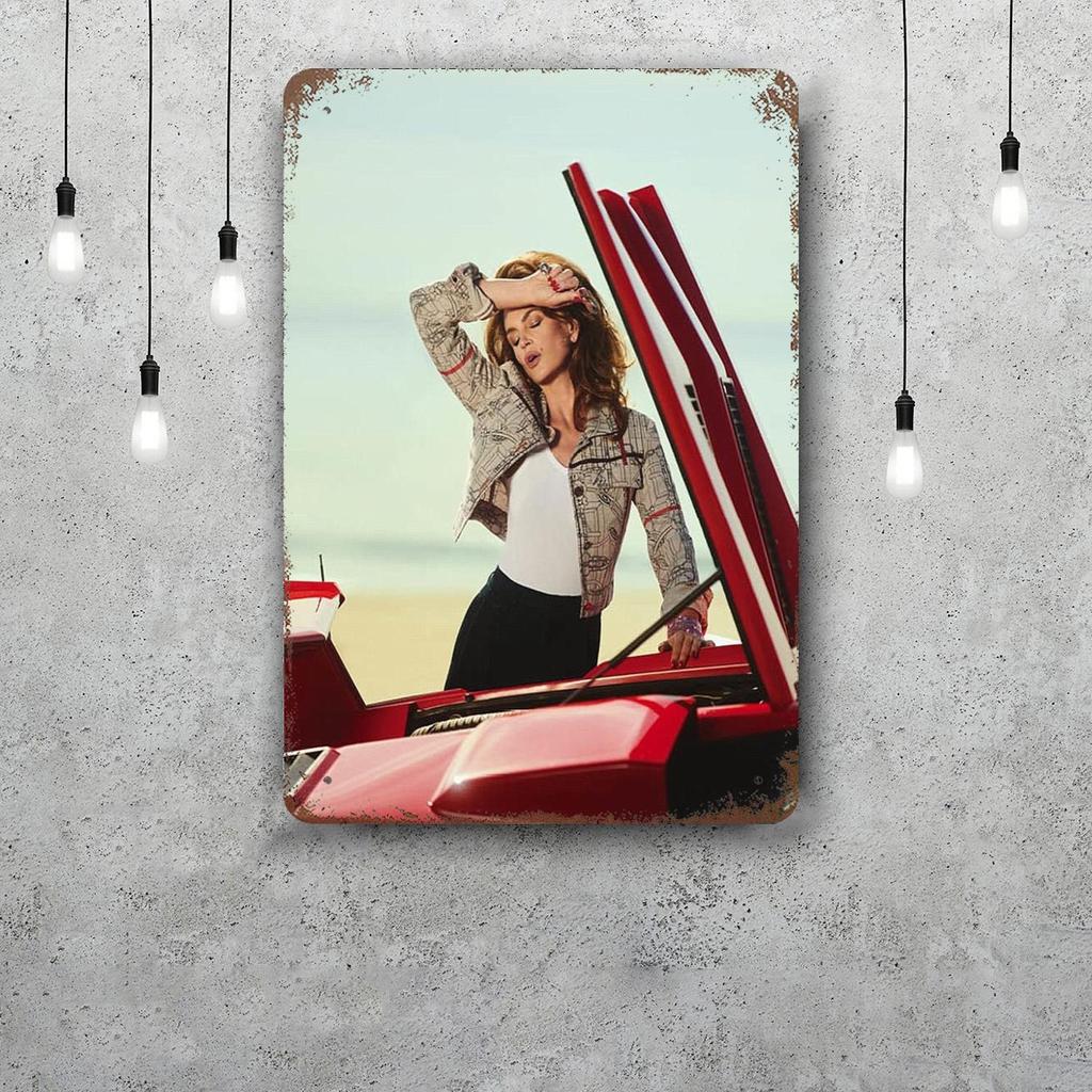 cindy crawford Vintage Metal Tin Signs Posters Decor Retro Metal Plaque Wall Art Decor for Garage Bar