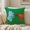 EEteecyS Print Cushion Cover Pillowcase Antidustmite living Room Sofa Decor Cushion Room