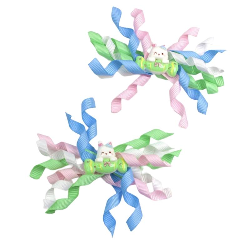 Stylish Easter Themed Cartoon Ribbon Hair Clip Cosplay Hairpieces for Girls  Hairstyles School Event Hair Accessories