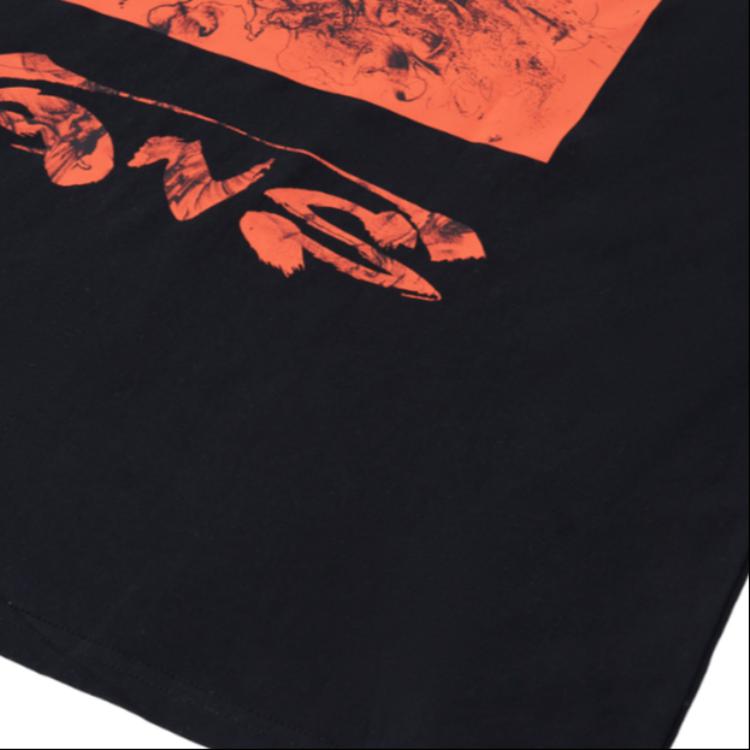 Vans X HuaTunan Collaboration Year Of The Tiger Series Printed Sports Crew Neck Long Sleeve T-Shirt Unisex Tops Black VN0A7YI1BLK