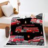 Blanket 2D Digital Printing Lamb Fleece Crystal Fleece Construction Car Racing Game Blanket Blanket