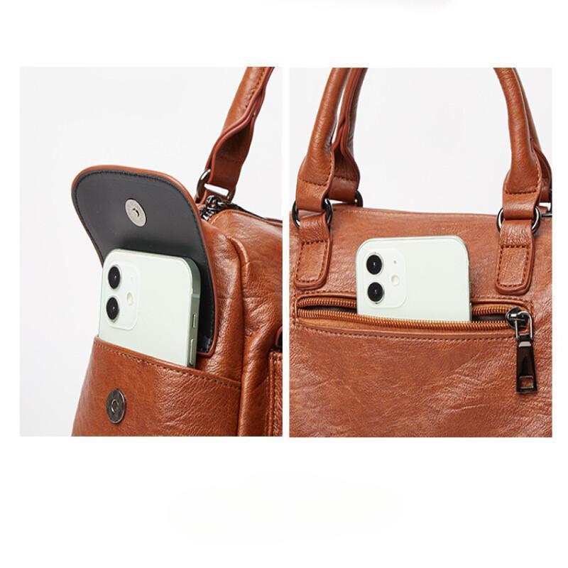New Classic Large Capacity Ladies Handbags Casual Multi Function Mothers Obliquely Cross Bag Wild and Simple Shoulder Bag