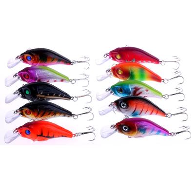 1 Stück Crankbait Angelköder Lebensechter Barsch Hartwobbler Angelzubehör 0.4oz/2.95''