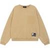 WE11DONE FW25 Logo Embroidered Back Hem Patch Design Long Sleeve Crewneck Sweatshirt Unisex Sweatshirt WD-TS3-25-783-U-BG