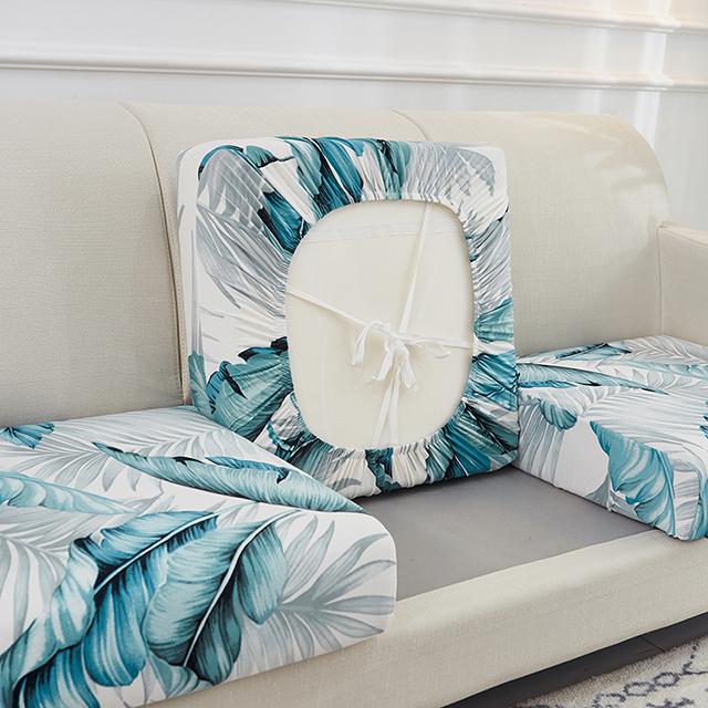 Printing Sofa Seat Cushion Cover For Furniture Elastic Protector Covers Pets Washable Removable Livingroom Sofas Cushion Case
