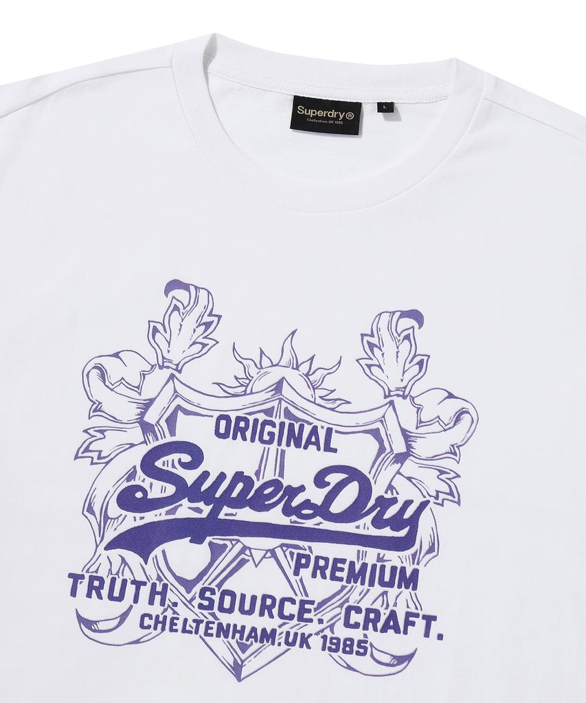 Syupeodeulai Overlap Graphic T-Shirt White