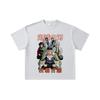 260 GSM Double Yarn 32 Count 100% Cotton Demon Slayer V22 Hashiras Print Unisex Heavy Cotton T Shirt