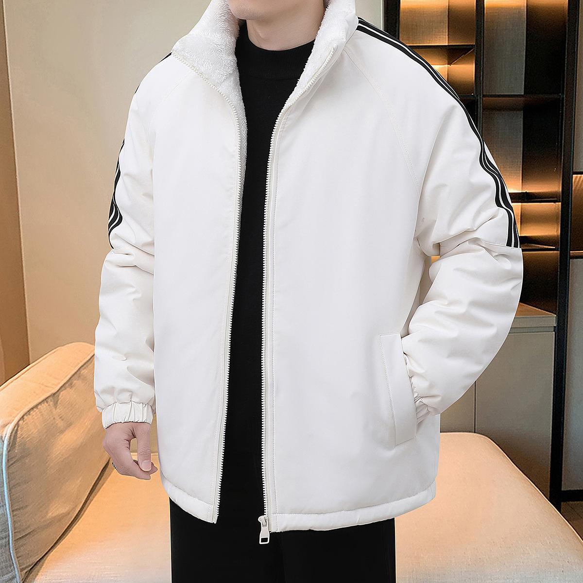 

Thickened Cotton Coat Men s Jacket Top Lamb Velvet Windproof Outdoor Sports and Casual Korean Version M
