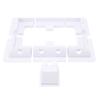 Solar Panel ABS Corner Brackets Solar Panel Mounting Brackets Kit Widely Used for RVs Vehicles Sheds Garages White