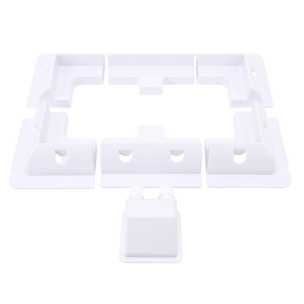 Solar Panel ABS Corner Brackets Solar Panel Mounting Brackets Kit Widely Used for RVs Vehicles Sheds Garages White