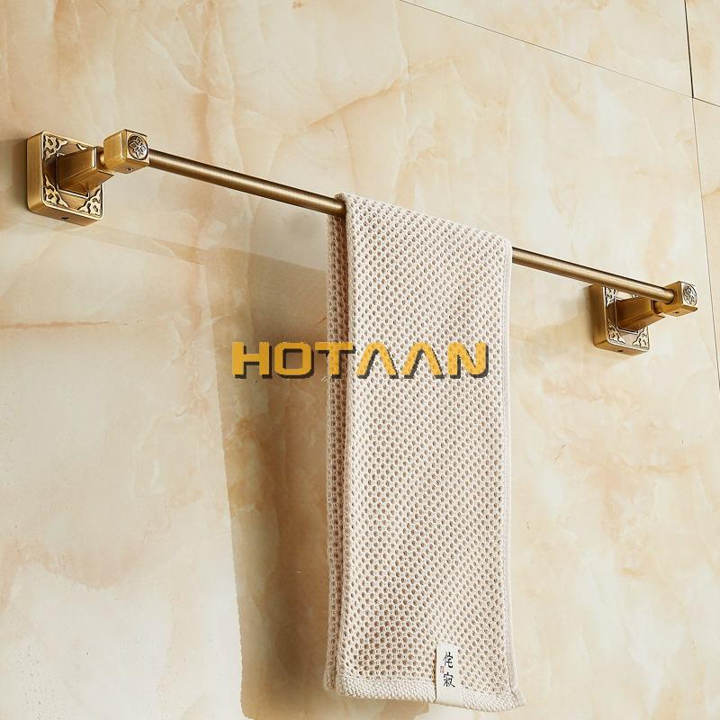 . (24",60cm)Single Towel Bar/Towel Holder,Solid Aluminium,Antique Brass Finish,Wall Mounted Bathroom accessories