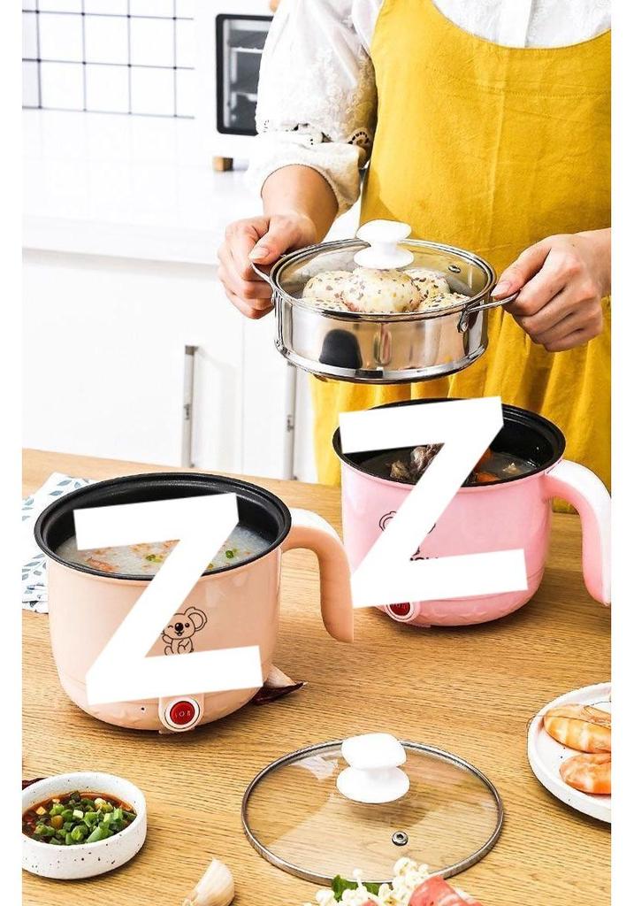 Compact Multifunctional Electric Cooker - Mini Rice & Noodle Pot for Dorm Rooms