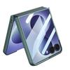 Für Samsung Galaxy Z Flip 8 5G Hülle Ultra-dünn Matt Magnetisch Drehbarer Ringhalter Kabelloses Laden Gehärtete Folie Hartschalenabdeckung