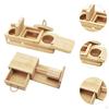 Wooden Hamster Foraging Toy Guinea Pig Multifunctional Sturdy Interactive Snuffle Game for Bunny