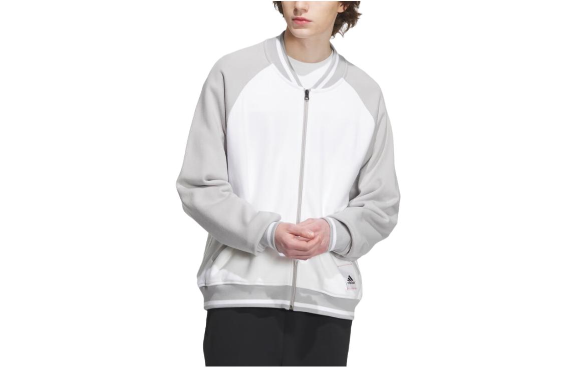 Adidas Jackets Unisex White Light Gray V Neck Moderate Pilot IT6397 XL