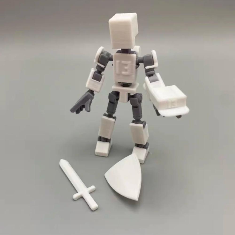 Multi-Jointed Movable Shapeshift Robot Lucky 13 Figure Toys 3D Printed Mannequin Dummy Figure Kids Adults Parent-children Game