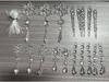 18-Piece Clear Acrylic Icicle and Snowflake Christmas Ornaments Set
