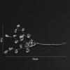 Drop Acrylic Wedding Party Craft Decoration Artificial Bouquet Crystal Bud Branches Crystal Flower