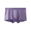 Men Loose Solid Color Cotton Mid Waist Antibacterial Breathable Boxer Briefs