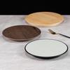 Japanese Style Melamine Bamboo Pattern Round Plate (3-Pack)