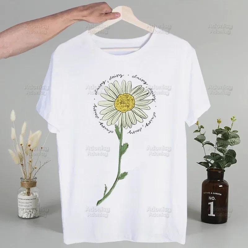 Love Daisy Feeling Daisy Men's Tshirt Cute Printing Shirt Mens Fashion T-Shirt For Men Casual Tops Short Sleeve