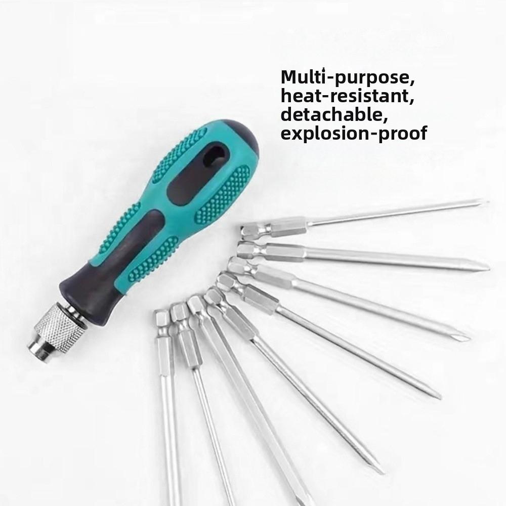 Magnetic Tip Screwdriver Set Knock-Through Handle Flat-head Screwdriver  Appliances Repair