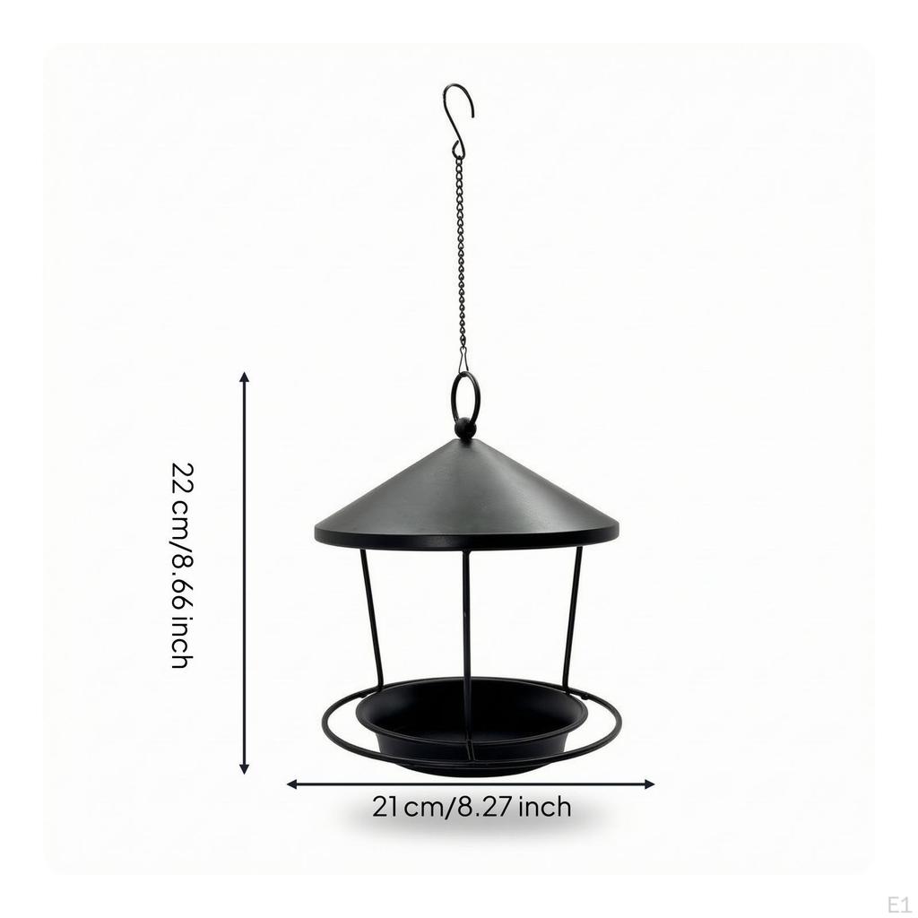 Hanging Bird Feeder Avian Feeding Tray with OpenFrame for Gardeners, Garden, Backyard, Patio