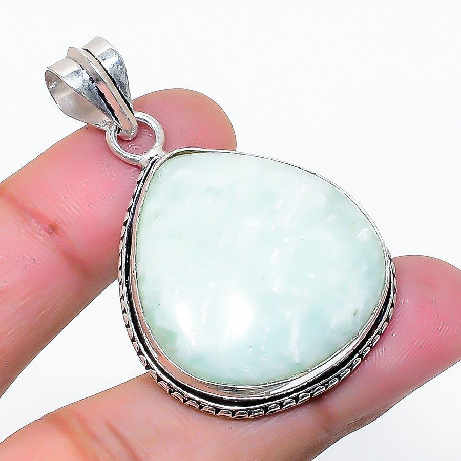 Natural Hememorphite Gemstone Handmade 925 Sterling Silver Pendant 1.77  AP-15137