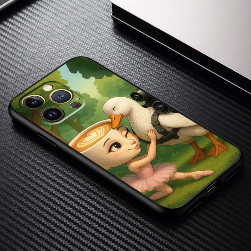 Tung Tung Tung Sahur Pattern Phone Case For Apple iPhone 17 16 16E 15 14 13 12 11 Pro Max Plus Black Soft Silicone