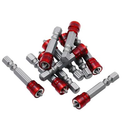 1 Stück Magnetischer Schraubendreherbit PH2 Kreuzschlitz 1/4 Zoll Sechskantschaft Schraubendreherhalter Ring für Hausarbeiten Elektrischer Schraubendrehersatz
