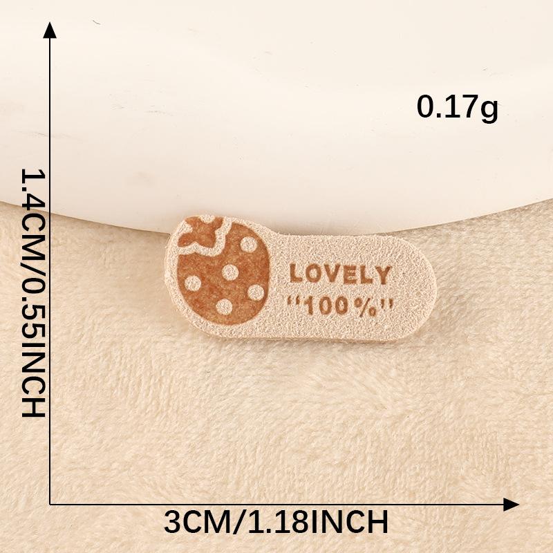 Printed Trademark Clothing Accessories DIY Patch Shoes and Hats Luggage Accessories English Letters Leather Label Cloth Label Cloth Sticker