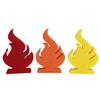 1 Set Flame Puzzle Red Flame Jigsaw Puzzle Educational Toy Desktop Decoration Ornament Puzzle Enthusiasts Gift