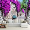 Fashionable Interior Design Purple Wall Trail 3D Wallpaper For Walls Living Room TV Backdrop Wall Home Decor